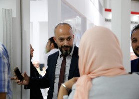 بازدید از غرفه شرکت آجر نماچین